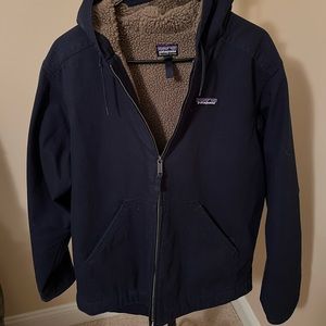 Patagonia Men’s Pile Fleece Lined Cotton Canvas Hoody